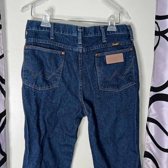 Vintage Wrangler Jeans Mens 33x32 Blue 936DEN Cowboy Slim Denim Rodeo Tag 35x32 - Picture 12 of 13